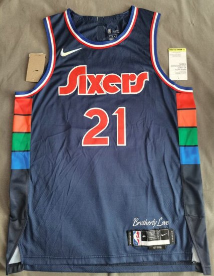 21 Embiid 76ers 21-22 City Edition Jersey player version